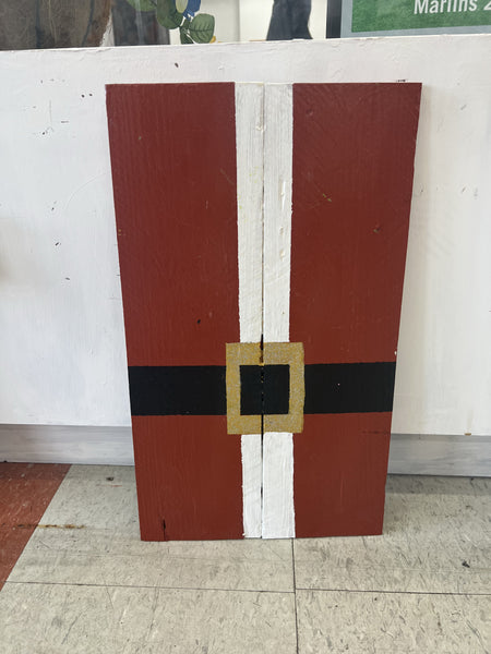 Santa, Wooden sign