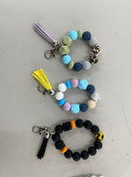 Decorative wristlet key chains