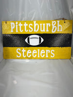 Steelers sign, wooden